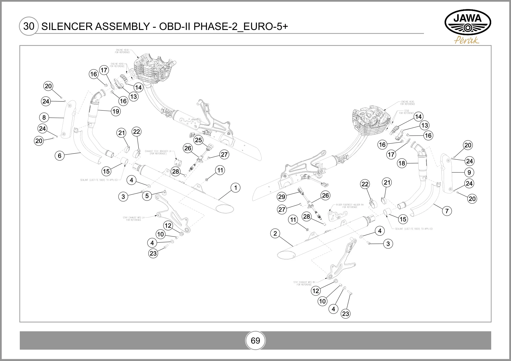 Схема F15 Глушитель (OBD-II Phase-2 EURO-5+)